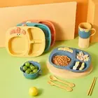 Child-friendly Cutlery Set for Mealtime Non-toxic Little Ones Radish Compartment