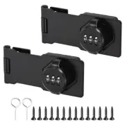 Household Cabinet Password Lock Hasp Locks Combination Latch with 3 Digit Pas...
