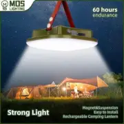 Rechargeable Camping Lights Strong Magnet Zoom Portable Torch Tent Lantern Work