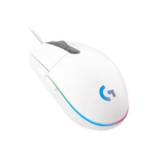 【Logitech G】G102 炫彩遊戲有線滑鼠(白)