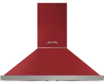 Smeg Portofino 90cm Canopy Rangehood Red