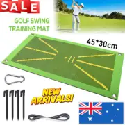 Portable Golf Training Mat for Swing Detection Batting Practice Rug Hitting Aid