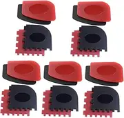Kisangel 5sets Barbecue Grill Cleaner Grill Pan Scraper Slip Serrated Smooth Edges BBQ Grate Cleaning Brush Kitchen Gadgets Plastic 4pcs*5
