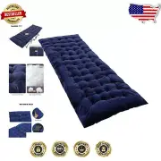 Versatile 75x28 Inch Velvet Cot Mattress Pad - Ideal for Outdoor Adventures
