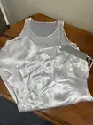 NEW PJ Harlow JolieC Capri Pants And V-neck Top Set XL Dark Silver