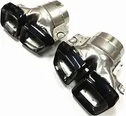 Exhaust Muffler Tip Compatible For Mercedes Benz ML W166/X166 GL 2012-2016 Black Car Rear Air Outlet Vent Kit Exhause Tailtip