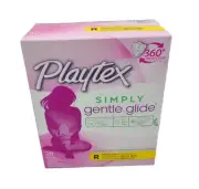 Playtex Simply Gentle Glide Unscented Regular Tampons 20 Ct