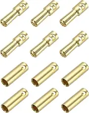 uxcell 6 Pairs Banana Plugs Connector 5mm Male Female Banana Plug for Speaker Wire RC Battery ESC Motor