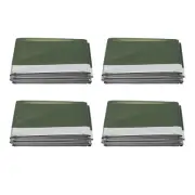 4Pack Emergency Blanket Ultra Light Reusable Emergency Mylar Thermal8989