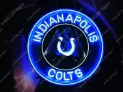 Indianapolis Colts Football 24" Vivid LED Neon Sign Light With Gift Dimmer VM