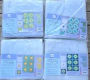 Lot Of 4 June Tailor Quilt As You Go Pre-printed Batting For 24 X 36 Quilts New