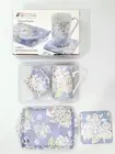 MAXWELL & WILLIAMS Floral Poem 4pc Afternoon Tea Set mug,coaster,tray BOX
