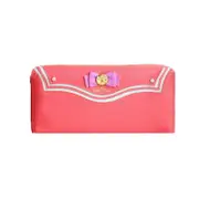 Girls Cute Wallet Exquisite Bowknot Kawaii Card Holder-Watermelon Red
