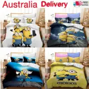 Quilt/Duvet/Doona Cover Despicable Me Minion Set Single/King Single Bed 3D