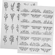 Anneome 2 Sheets Style Water Soluble Embroidery Stabilizer for DIY Craft Making Sashiko Templates Tiny Patterns Easy Cleanup Pristine Finish