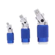 3-Piece Dual-Function Universal Joint Socket Adapter Set, 1/4", 3/8", 1/2" Dr...