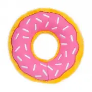 ZippyPaws Donutz Strawberry Dog Toy 17.5cm Dia x 5Hcm