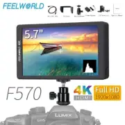 FEELWORLD F570 5.7'' DSLR Camera Field Monitor 4K HDMI IPS Full HD Metal Housing