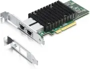 H!Fiber 10Gb PCIe NIC Dual RJ45 Intel X540-BT2 X540-T2 Win/Linux/VMware