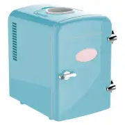 Frigidaire Efmis171-blue 6+1-can 48-watt Retro Mini Portable Fridge With