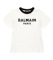 [Balmain Kids] Balmain Kids Logo cotton jersey T-shirt Y 8 white