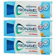 3-pack Sensodyne Pronamel for Children 6-12 Years Daily Fluoride Toothpaste 50ml