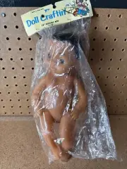 Vintage Doll Craftin’ Hispanic Boy Doll Black Hair