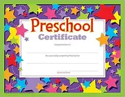 Trend Enterprises Preschool Certificates, 30/pkg (T-17006)
