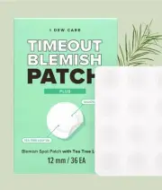 Timeout Blemish Patch Plus, 12 mm, 36 Patches Tea Tree Leaf Oil Pimple Zit Acne