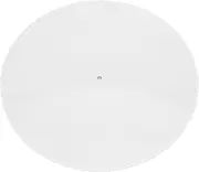Turntable Mat, 300mm Turntable Platter Mat Acrylic Record Player Mat, Anti Static Record Platter Slipmat for 12 Inch Record Player, Universal Turntable Slip Mat (White)