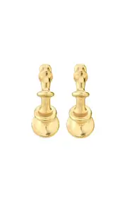 [VRAM] 18K Yellow Gold Chrona Mini Hoop Earrings