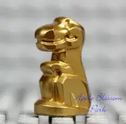 NEW Lego Minifig GOLD BABY T REX DINOSAUR Dino Animal Minifigure Statue RARE