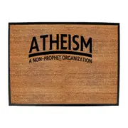 Atheism - Funny Novelty Doormat Man Cave Floor mat