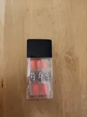 Dashing Diva Press-On Nails Pink And Silver Glitter NIP