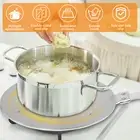 Stainless Steel Induction Cooktop Adapter Plate Heat Conduction Plate with FlqLh