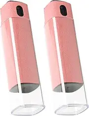 2 Pcs Screen Cleaner Kit, 3-in-1 Touchscreen Mist Cleaner Spray Bottle Tool & Microfiber Cloth for Phone/Laptop/Tablet/TV/Monitor/Car Screens (Pink+Pink)