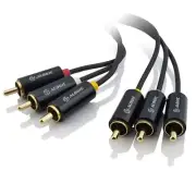 Alogic 3RCA-3RCA-15 15m 3 RCA to RCA 3 Composite Cable - Male to Male Premiu WP.