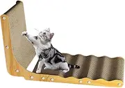Lueear Cat Scratcher L Shaped, Kitten Nail Sharpener Board, Multifunctional Kitten Scratching Board, Interactive Teaser Puzzle Toy for Indoor Pets