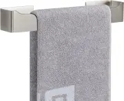 Self Adhesive Hand Towel Holder/Towel Ring, Stainless Steel Hand Towel Bar Rustproof Stick on Wall-Towel Rack for Bathroom/Kitchen, Square Adhesive and W