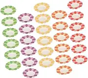 Didiseaon 100pcs Flower Paper Plate Festive Paper Plate Charcuterie Birthday Decorations Clear Decorations Hanging Cake Neon Party Supplies Paper Cups Party Retro Decor Dessert Paper Plates