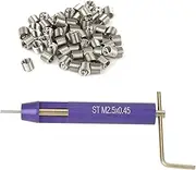 Helical Insert 50pcs Stainless Steel Coiled Wire Thread Repair Inserts M2.5 X 2D for Parts Requiring Frequent Removing