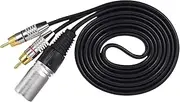 yuksok XLR Male to 2 RCA Male Audio Cable Y Cables Convenient Professional Stereo Audio Interconnect Cable for Speaker Mic Amplifier