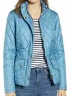 NWT BARBOUR Women’s Flyweight Cavalry Quilted Jacket Blue Heaven Sz US 8