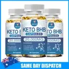 3 Packs Keto BHB Capsules Weight Loss Diet Pills Fat Burner Dietary Supplement