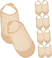 [WATIIFUFU] 5 Pair Ultra Low Cut No Show Socks for Women Non Slip Invisible Liner Socks for Summer Shoes
