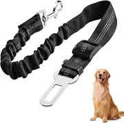 Dog Seat Belt for Cars UK - Adjustable Dog Travel Safety Belt - Durable Dog Car Harness for Child Safety Seat - Universal Dog Seatbelt for Car Travel (Black)