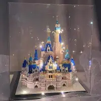 在飛比找Yahoo!奇摩拍賣優惠-城堡迪士尼公主城堡女孩系列拼裝積木立體拼圖玩具生日禮物兒童力