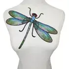 Big Dragonfly Iron On Patches for Clothing Embroidery Patch Fabric DIY Applique