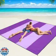 WIWIGO Beach Blanket Waterproof Sandproof Beach Mat 79" X 83" /10'x9'for 2-8