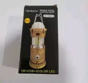 Solar Camping Tent Light Rechargeable LED Flashlight Power Torch Lantern Lamp